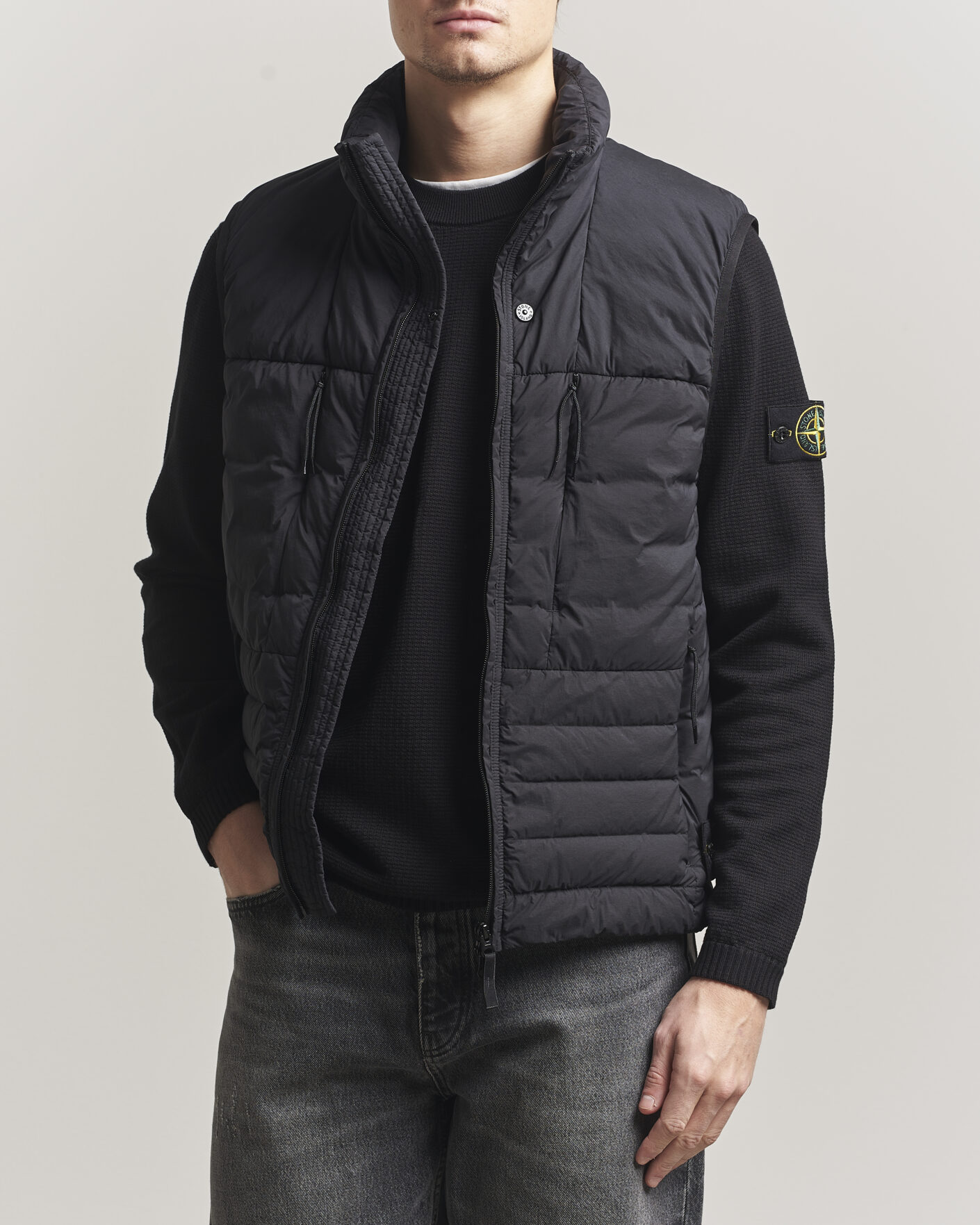 Homme | Gilets | Stone Island | Nylon Down Vest Black