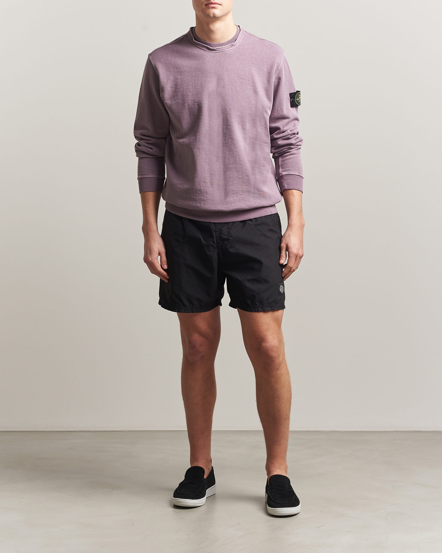 Heren | Zwembroek | Stone Island | Brushed Nylon Swimshorts Black