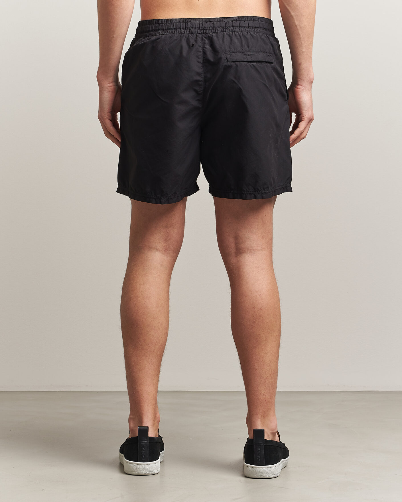 Heren | Zwembroek | Stone Island | Brushed Nylon Swimshorts Black