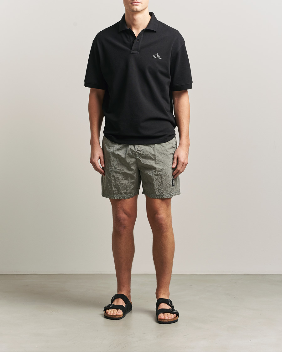 Homme | Maillots De Bain | Stone Island | Nylon Metal Econyl Swimshorts Pearl Grey