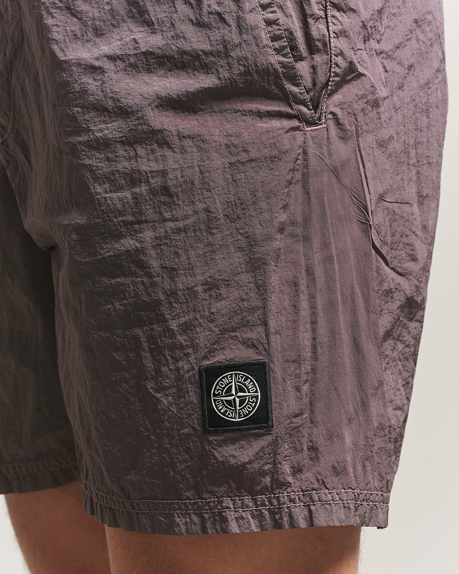 Heren | Zwembroek | Stone Island | Nylon Metal Econyl Swimshorts Purple Grey