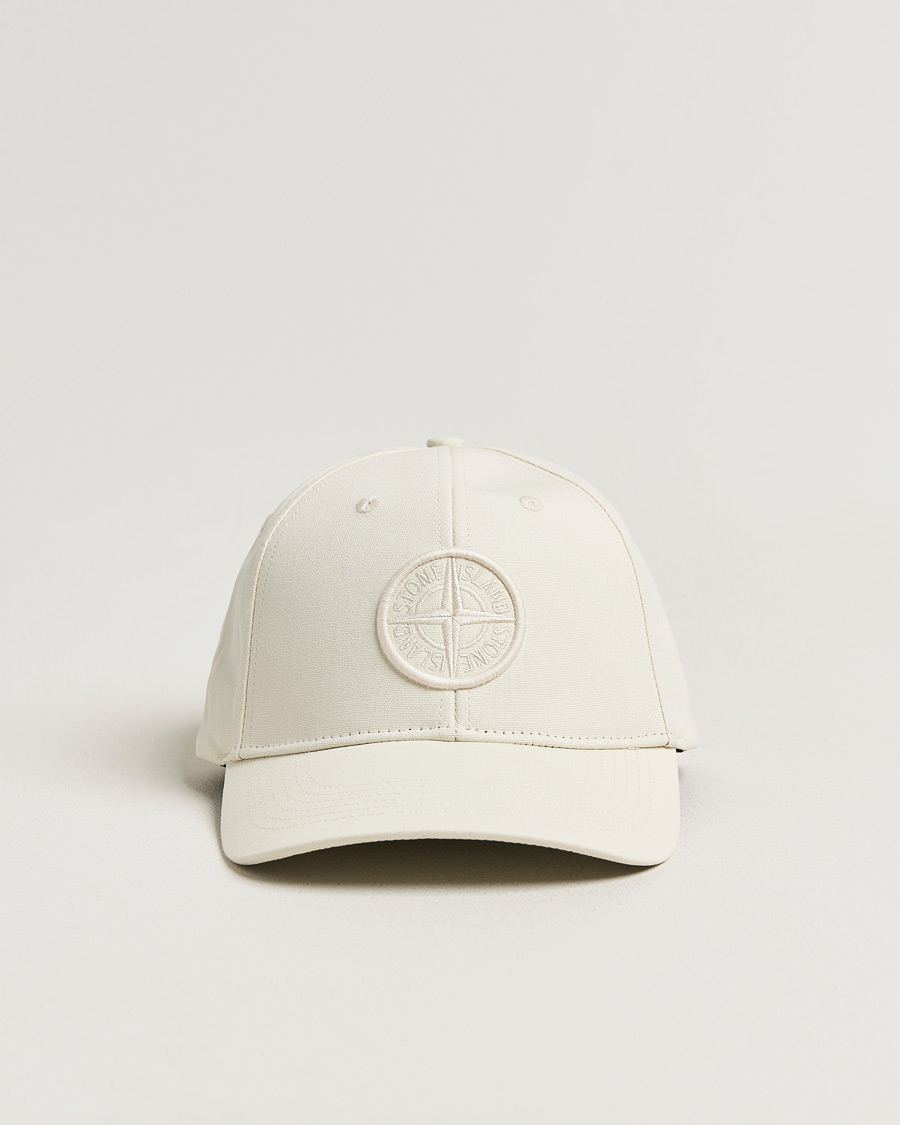 Homme | Bobs Et Casquettes | Stone Island | Classic Cotton Logo Cap Ivory