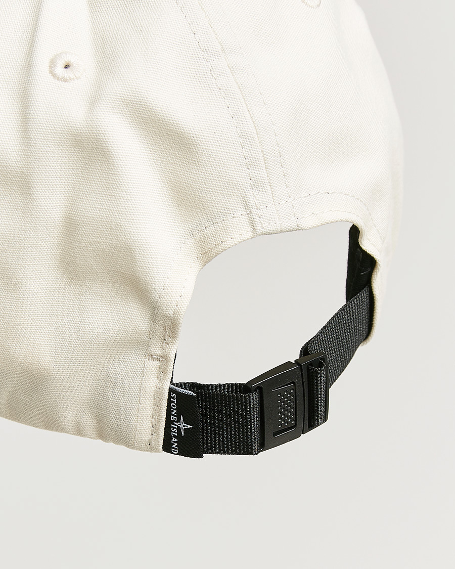 Homme | Bobs Et Casquettes | Stone Island | Classic Cotton Logo Cap Ivory