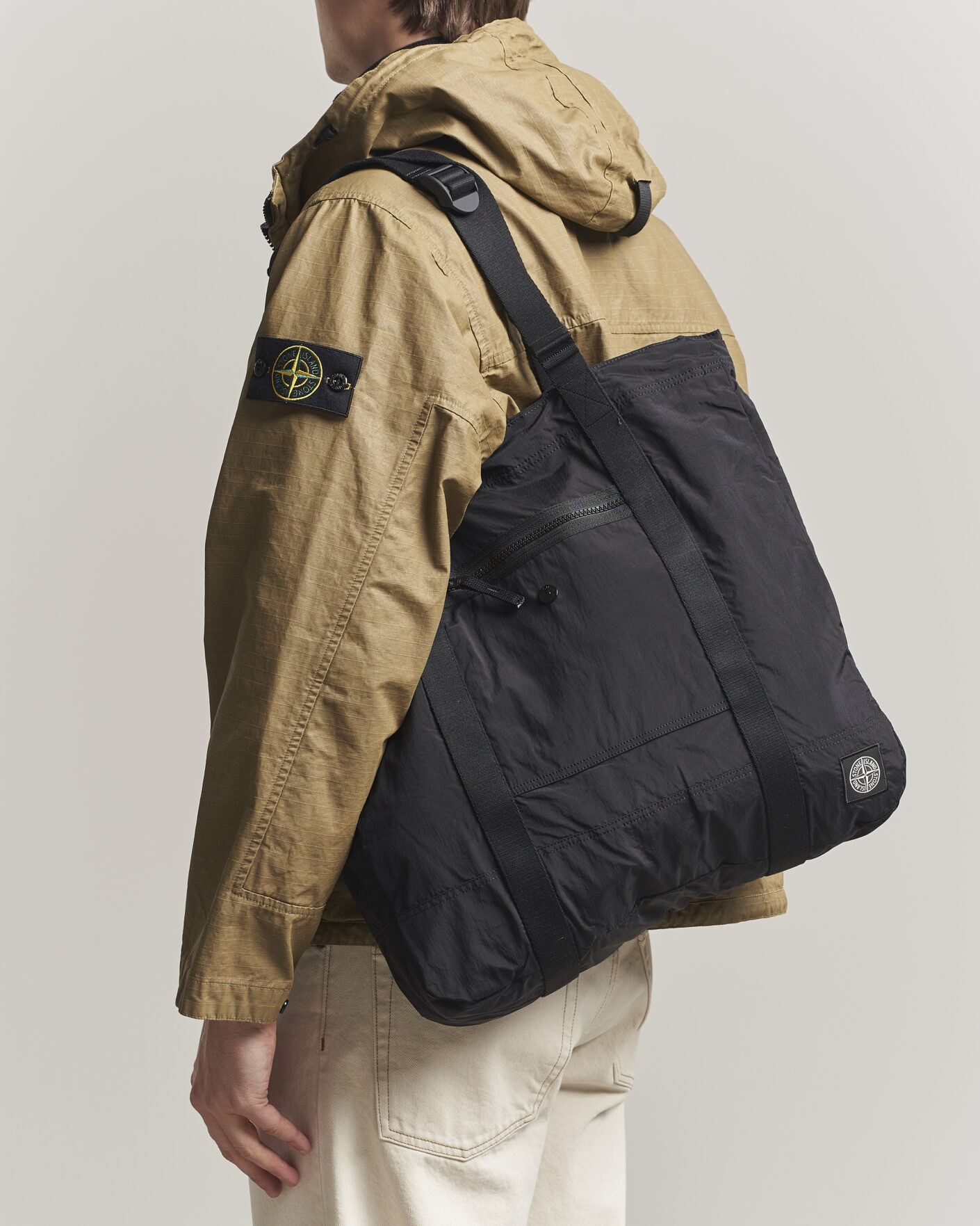 Heren | Tassen | Stone Island | Nylon Tote Bag Black