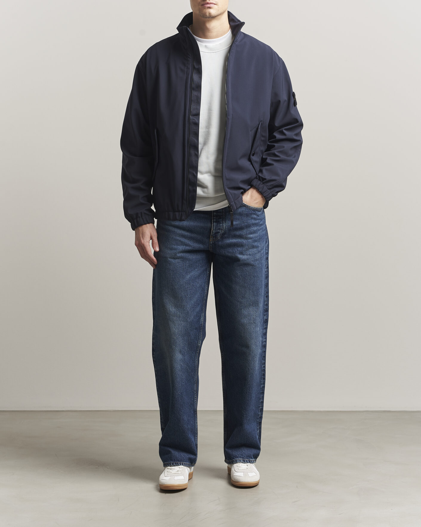 Homme | Manteaux Et Vestes | Stone Island | Soft Shell Jacket Navy