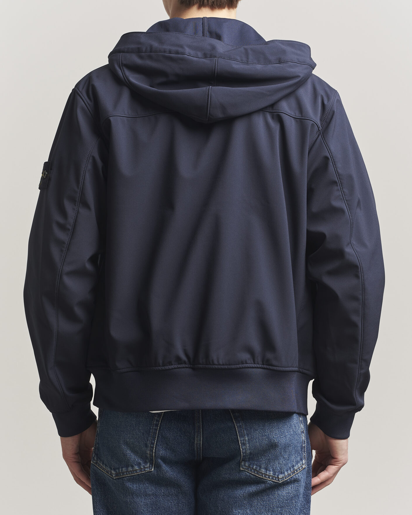 Heren | Jassen | Stone Island | Soft Shell Hooded Jacket Navy