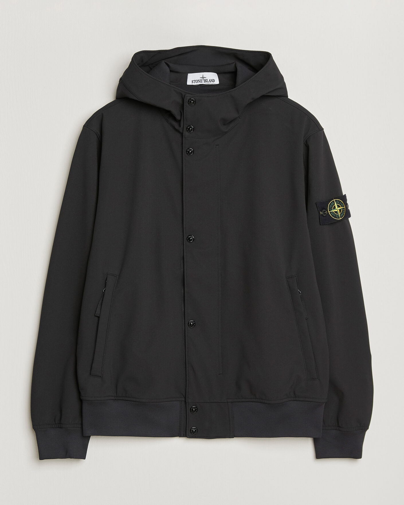 Homme | Manteaux Et Vestes | Stone Island | Soft Shell Hooded Jacket Black
