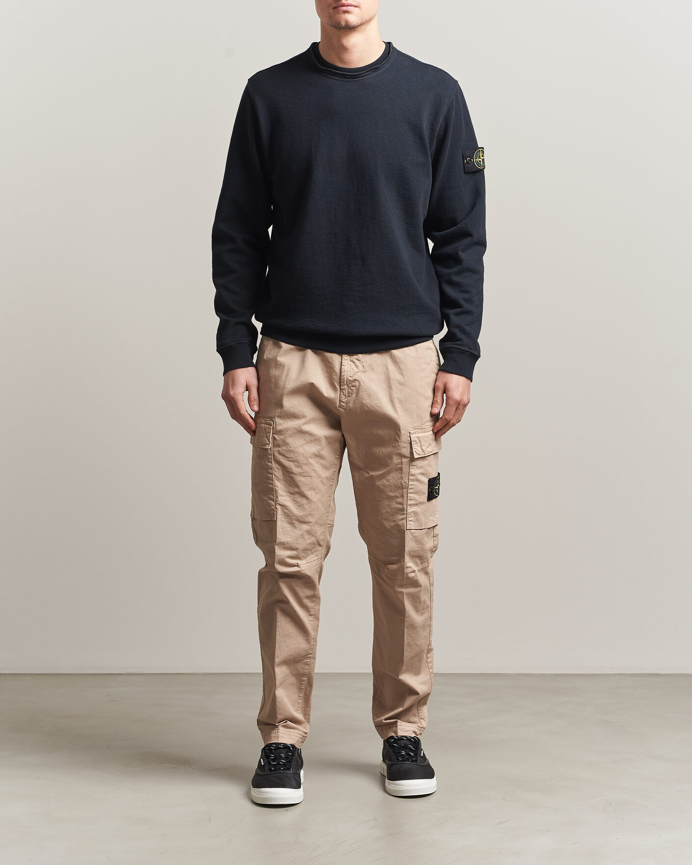 Heren | Truien | Stone Island | Old Dyed Cotton Sweatshirt Navy
