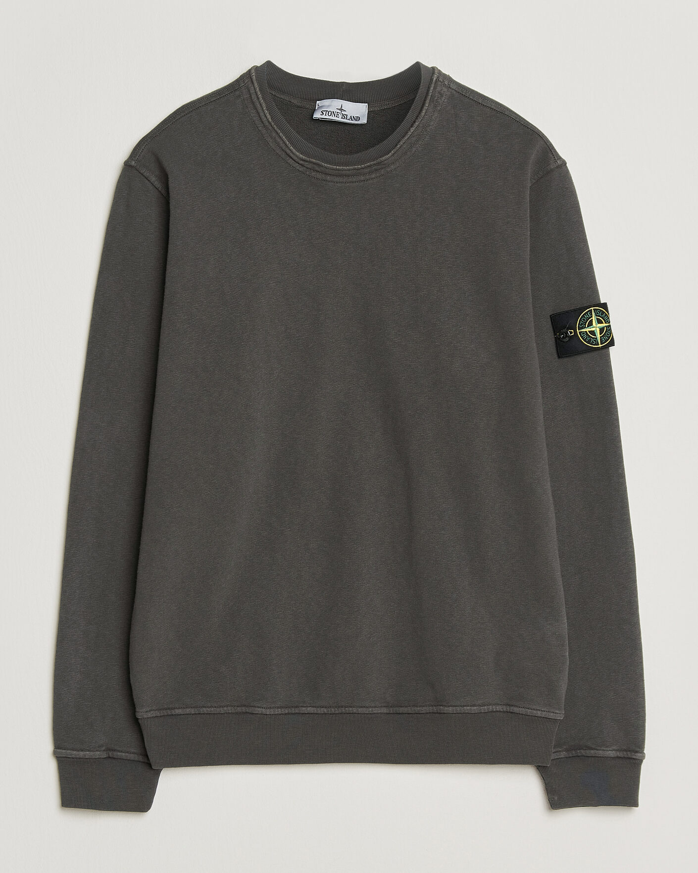 Heren | Truien | Stone Island | Old Dyed Cotton Sweatshirt Charcoal