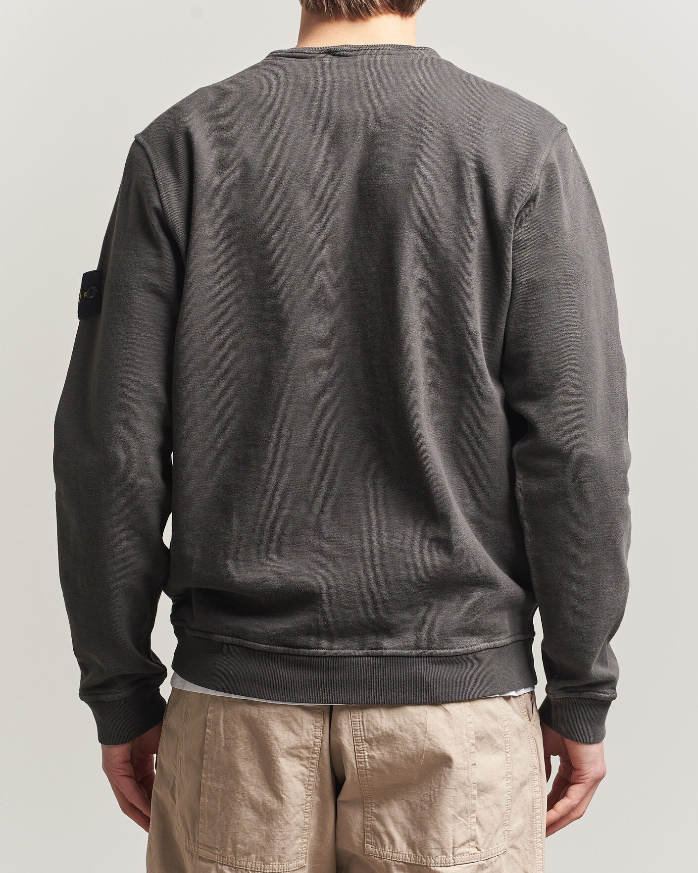 Heren | Truien | Stone Island | Old Dyed Cotton Sweatshirt Charcoal