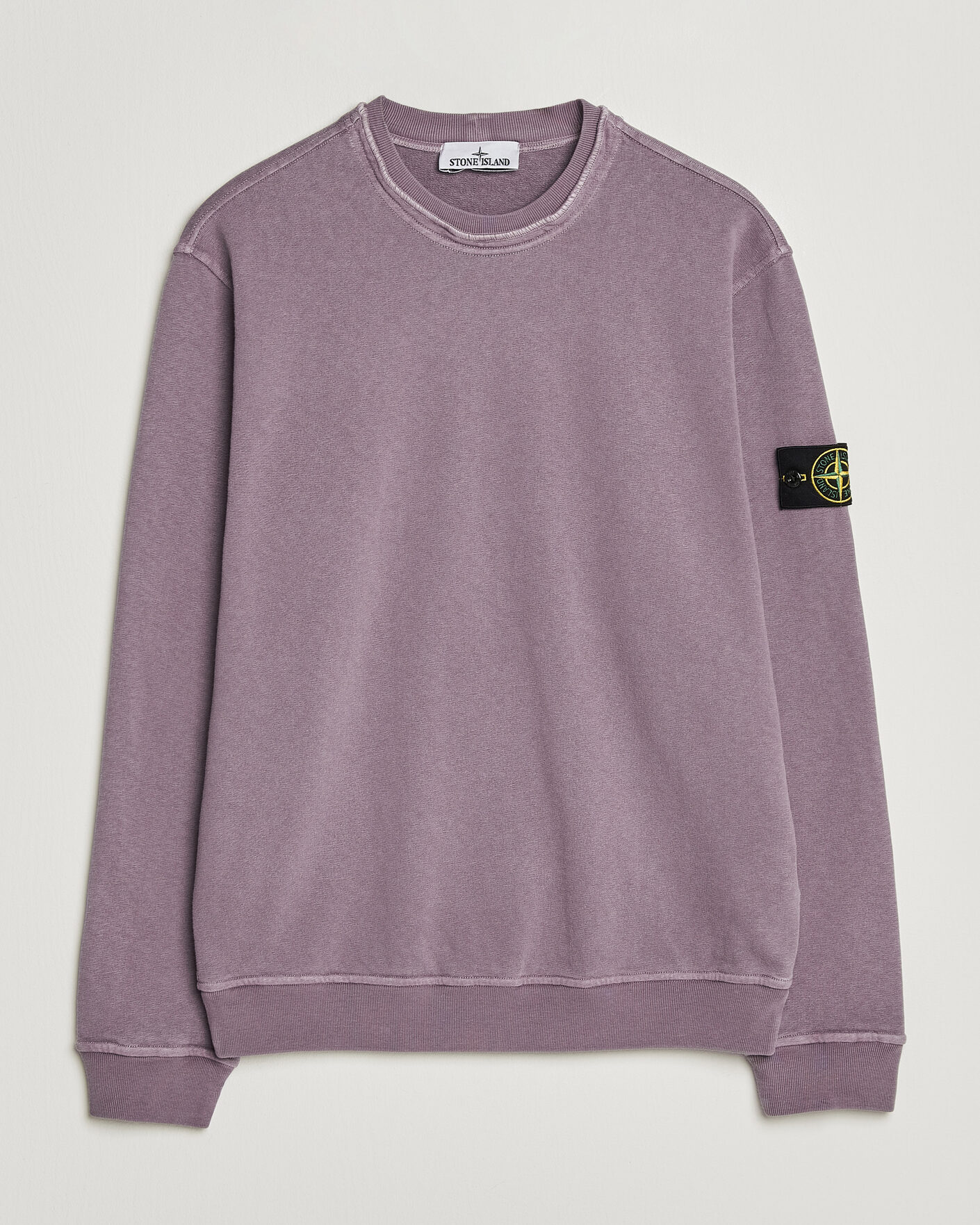 Heren | Truien | Stone Island | Old Dyed Cotton Sweatshirt Purple Grey