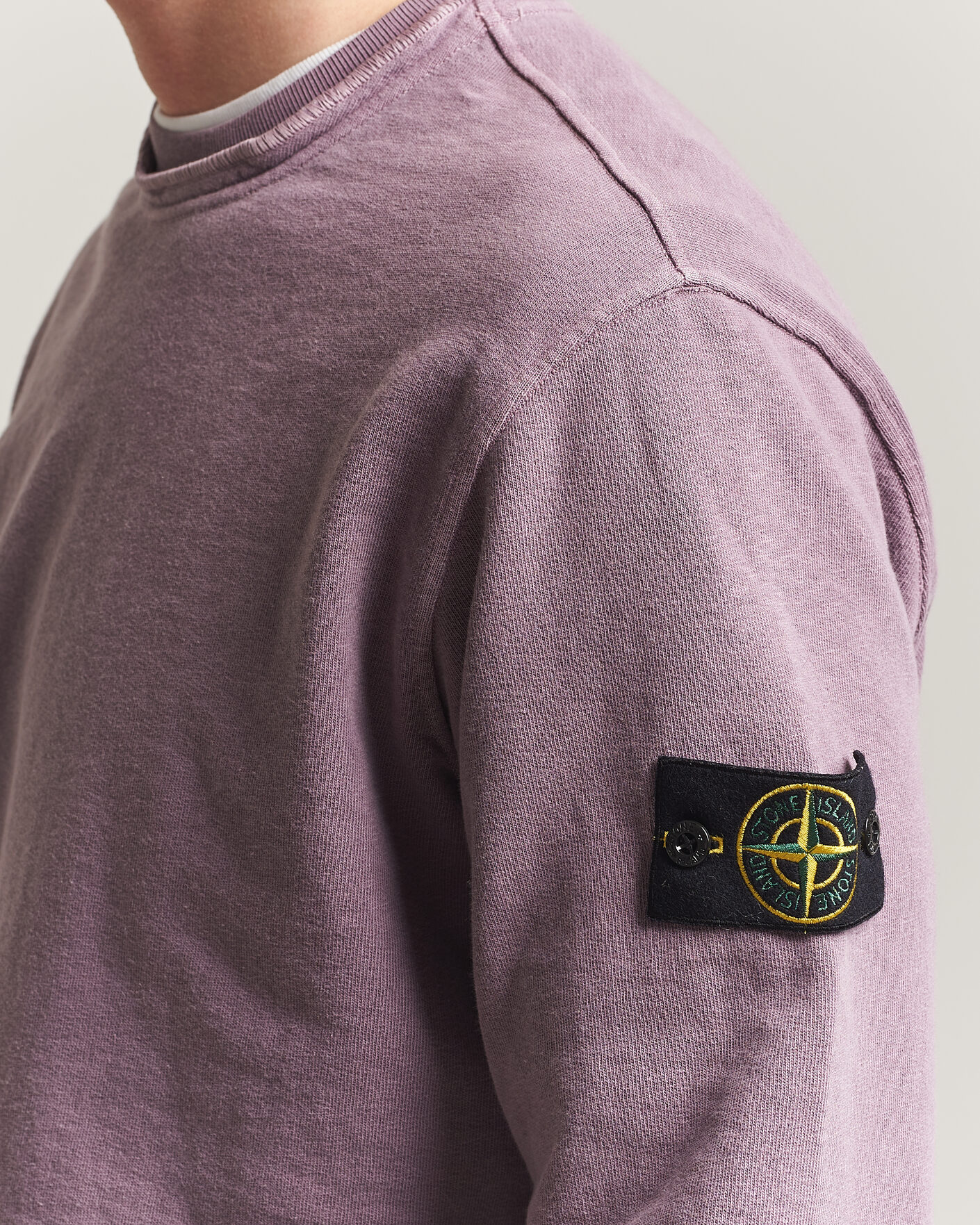 Homme | Pulls Et Tricots | Stone Island | Old Dyed Cotton Sweatshirt Purple Grey