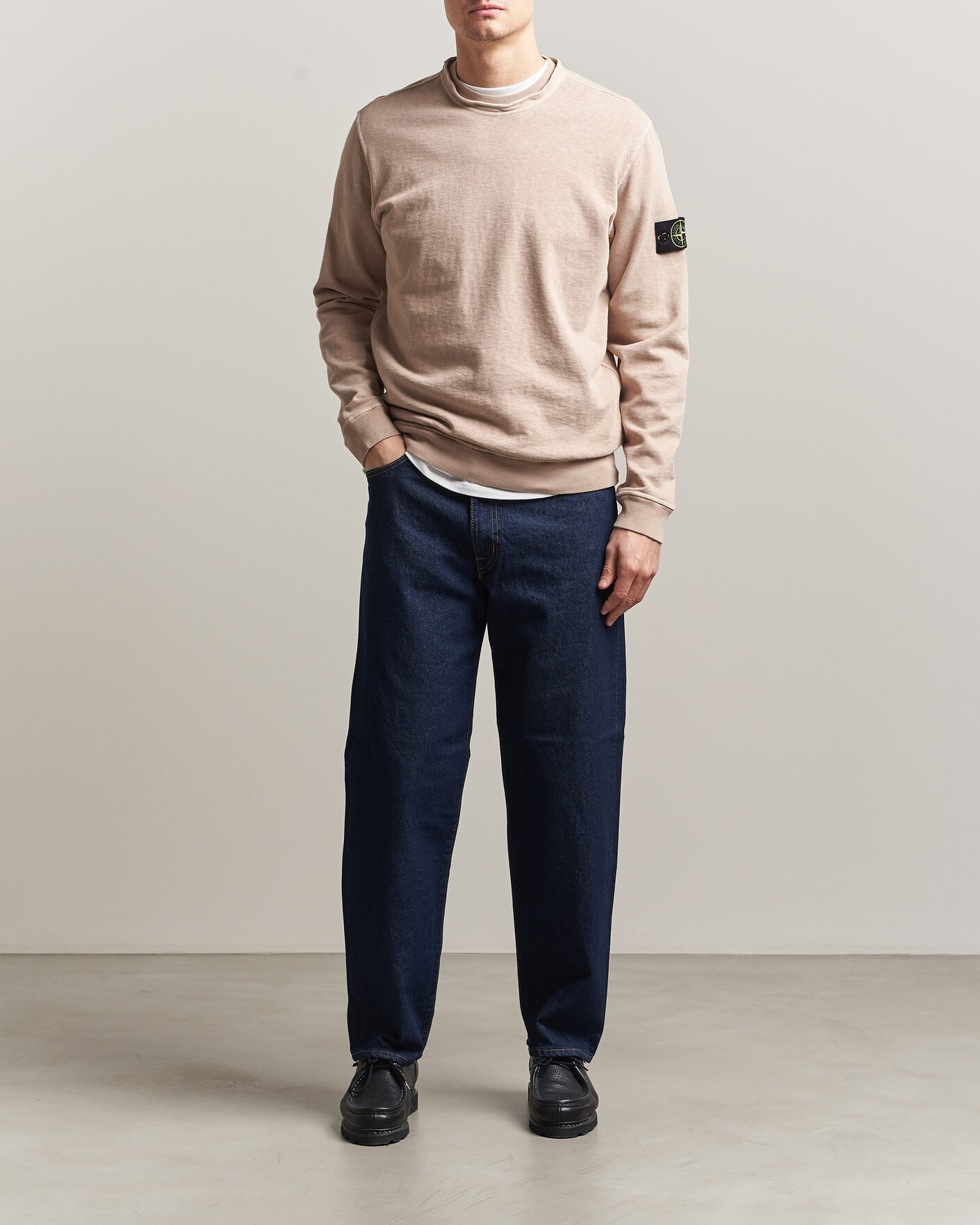 Heren | Truien | Stone Island | Old Dyed Cotton Sweatshirt Desert
