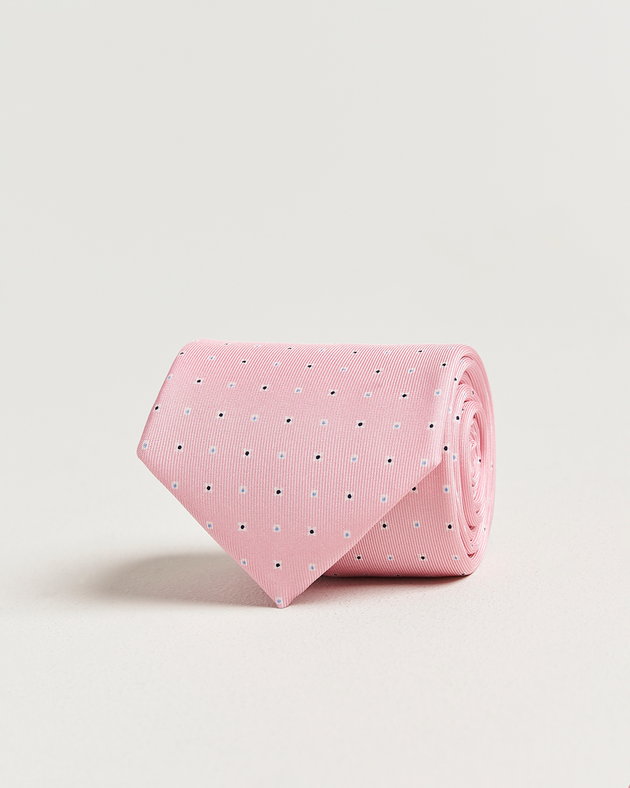 Homme | Cravates | E. Marinella | 3-Fold Printed Silk Tie Pink