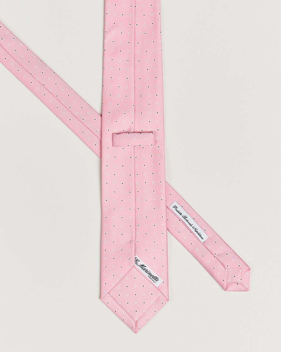 Homme | Cravates | E. Marinella | 3-Fold Printed Silk Tie Pink