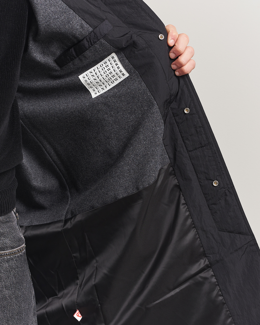 Heren | Jassen | Sunflower | Relaxed Nylon Coat Black