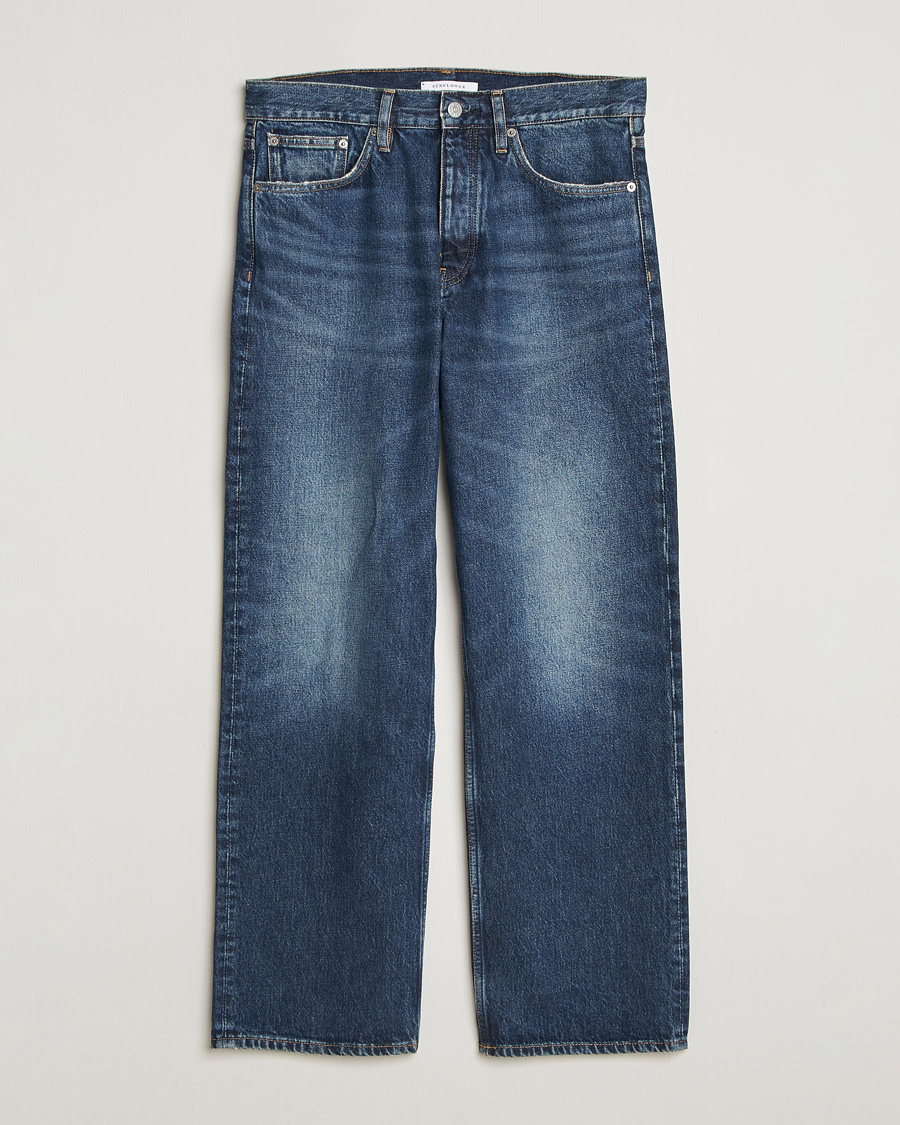 Homme | Jeans | Sunflower | Loose Jeans Dark Blue Worn