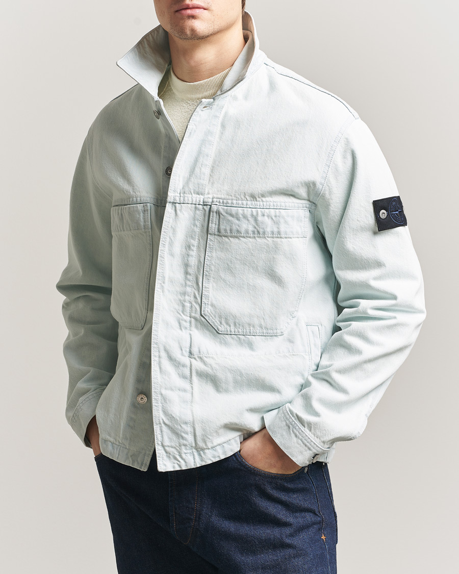 Homme | Manteaux Et Vestes | Stone Island | Denim Jacket Ultra Bleached