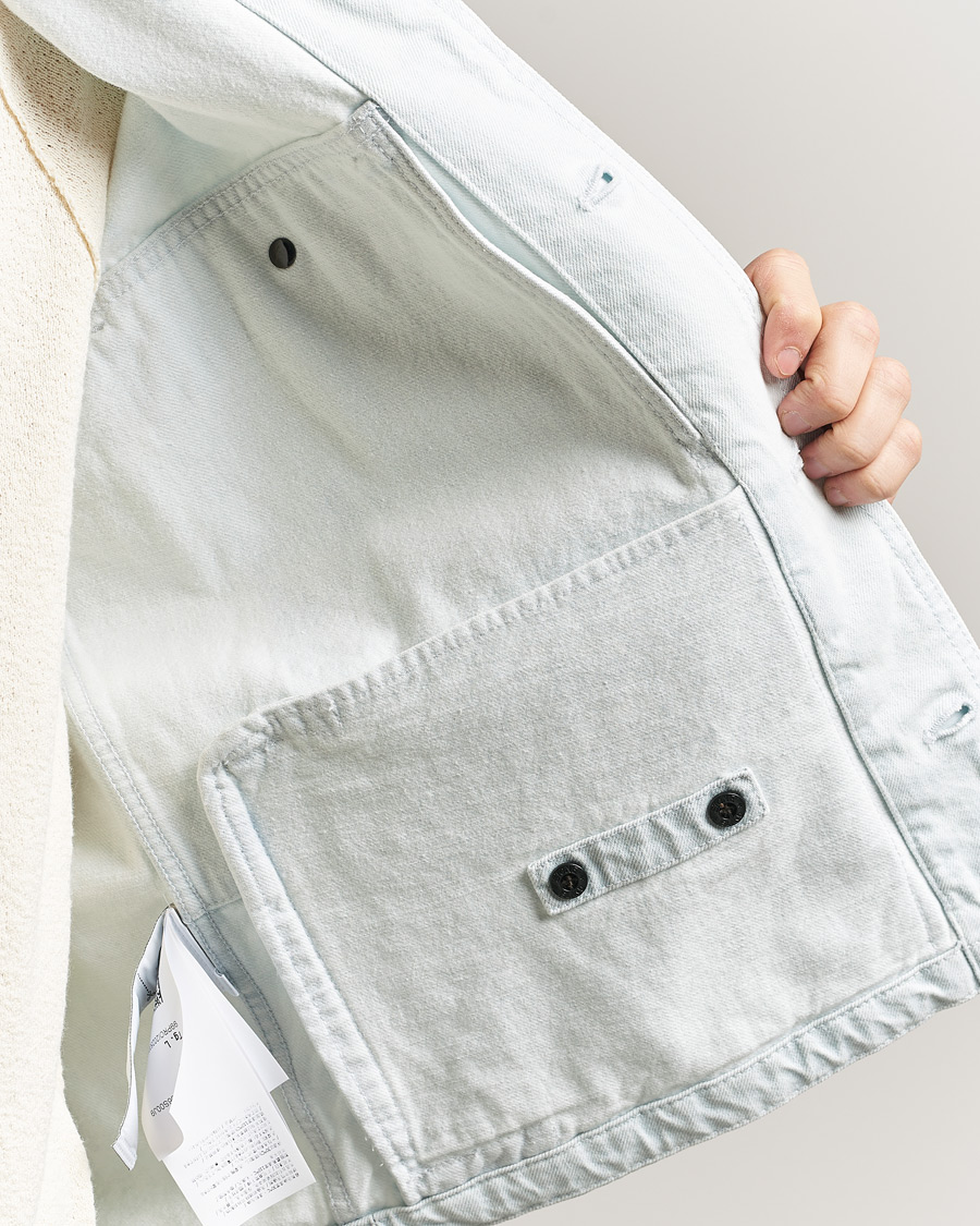 Homme | Manteaux Et Vestes | Stone Island | Denim Jacket Ultra Bleached