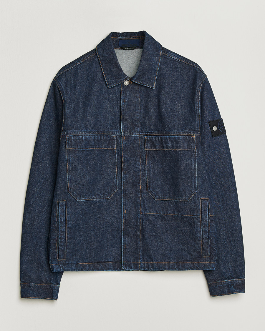 Homme | Manteaux Et Vestes | Stone Island | Denim Jacket Blue Rinse