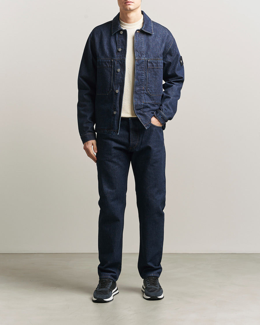 Homme | Manteaux Et Vestes | Stone Island | Denim Jacket Blue Rinse