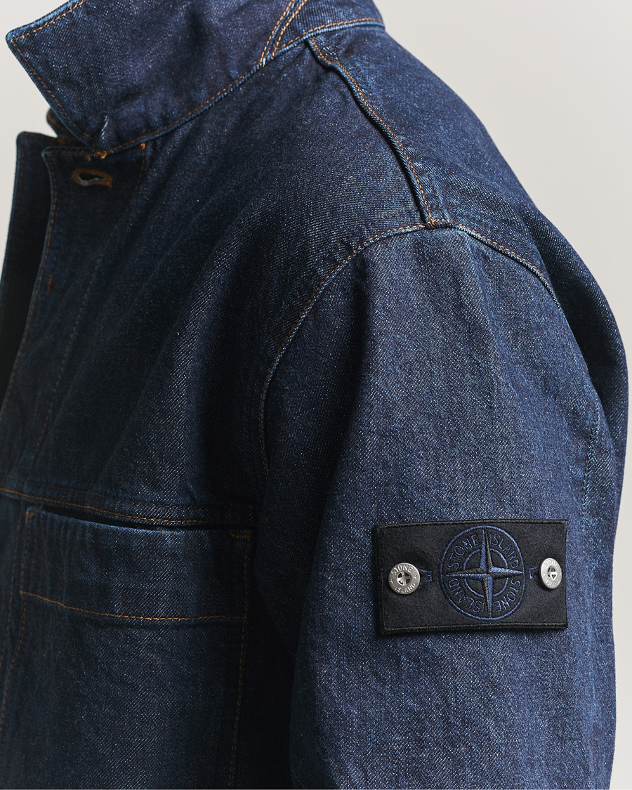 Homme | Manteaux Et Vestes | Stone Island | Denim Jacket Blue Rinse