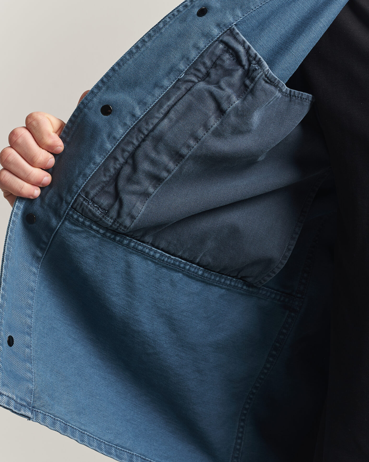 Homme | Chemises | Stone Island | Denim Overshirt Indigo