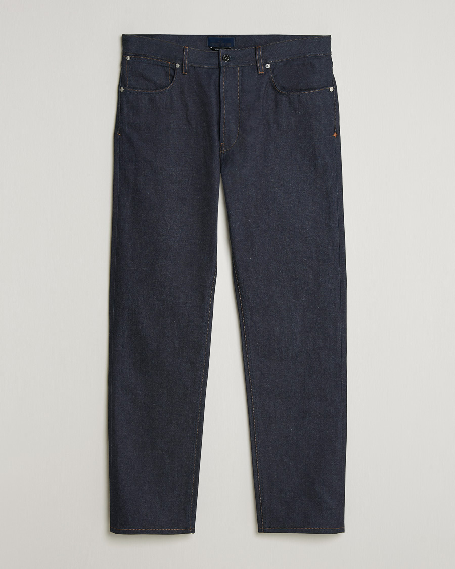Heren | Jeans | Stone Island | Straight Fit Raw Denim Jeans Blue