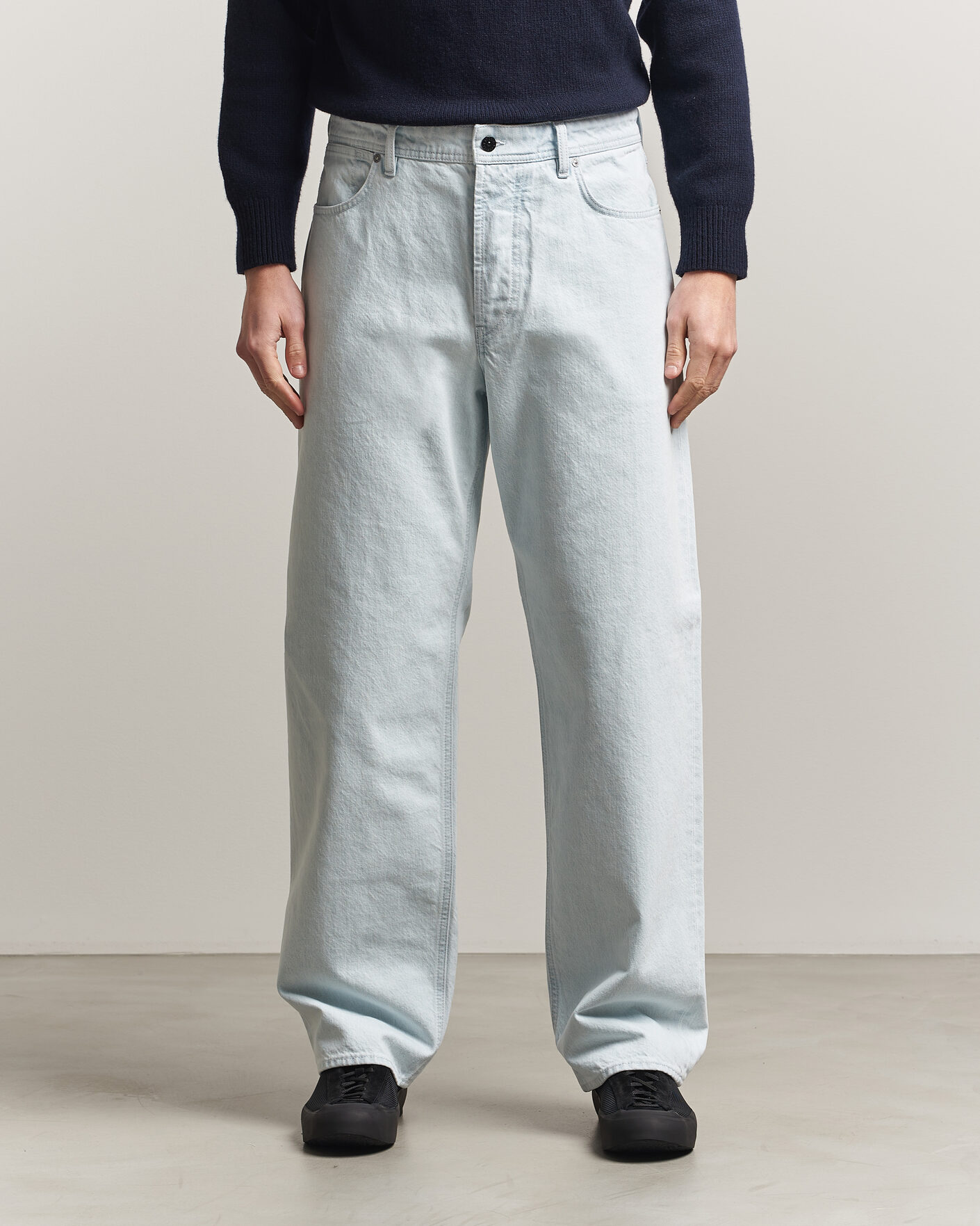 Heren | Overhemden | Stone Island | Loose Fit Denim Jeans Blue Extra Bleach