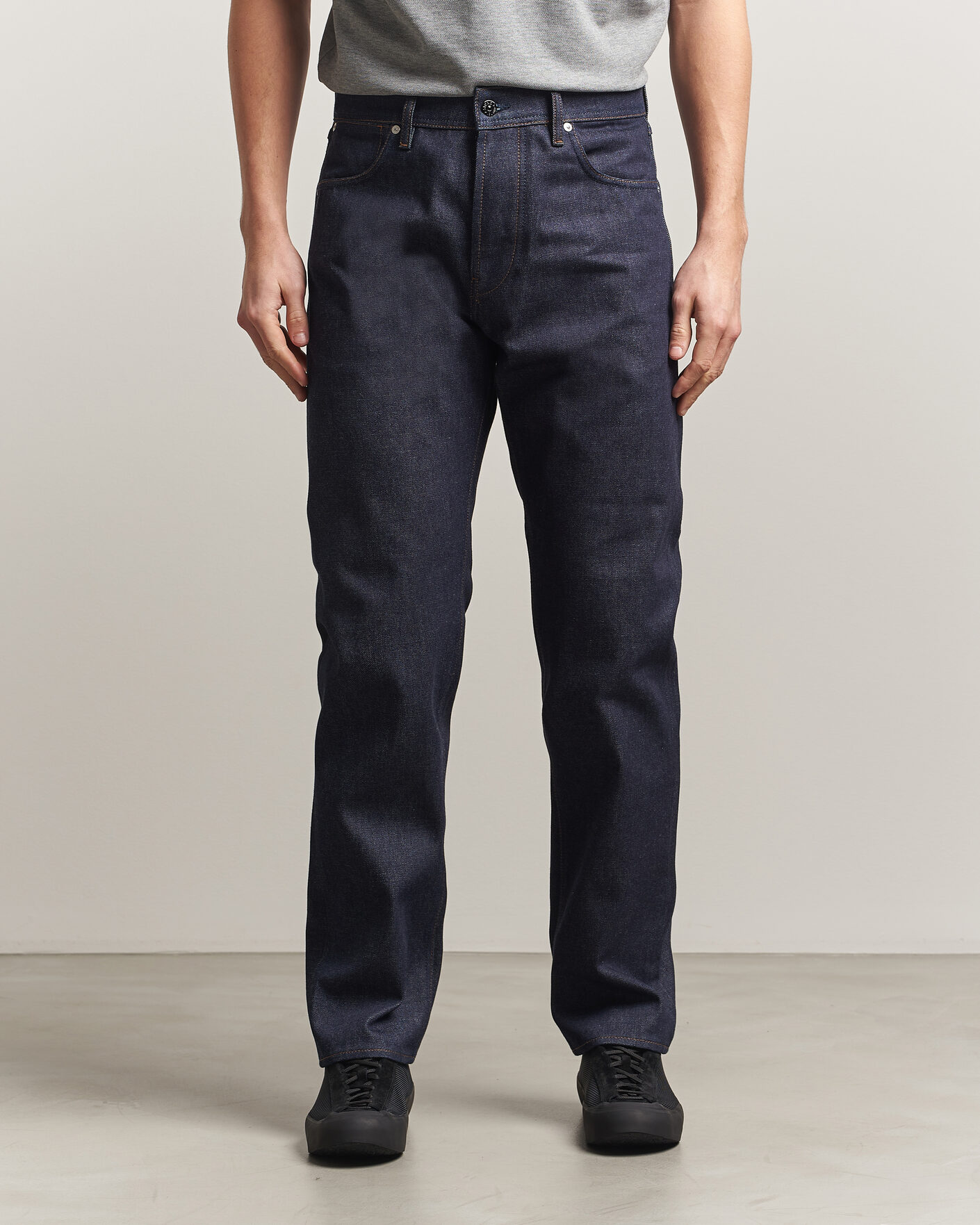 Heren | Jeans | Stone Island | Straight Fit Jeans Blue Raw