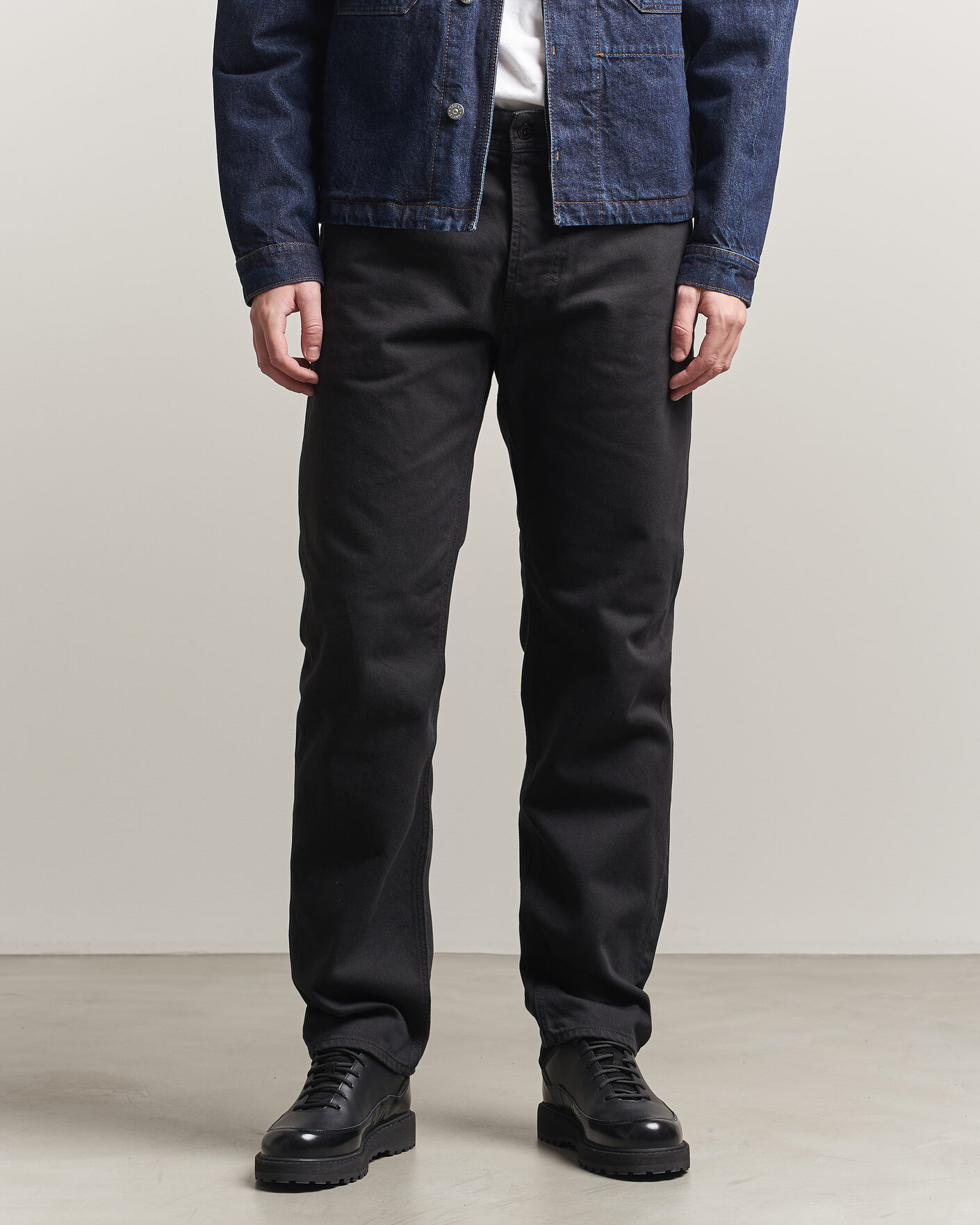 Homme | Pantalons | Stone Island | Straight Fit Denim Jeans Black