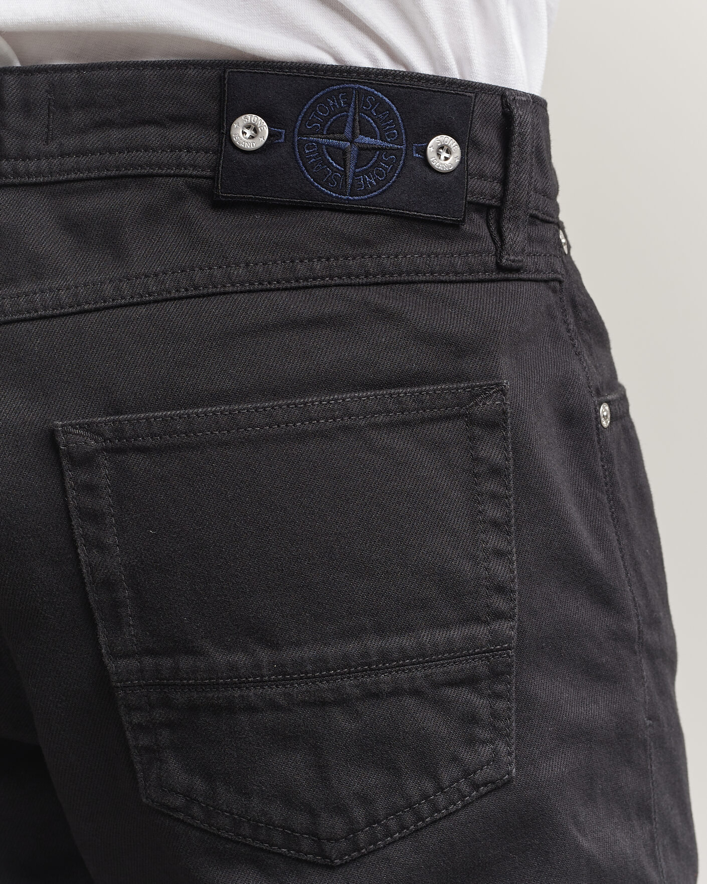Homme | Jeans | Stone Island | Straight Fit Denim Jeans Black