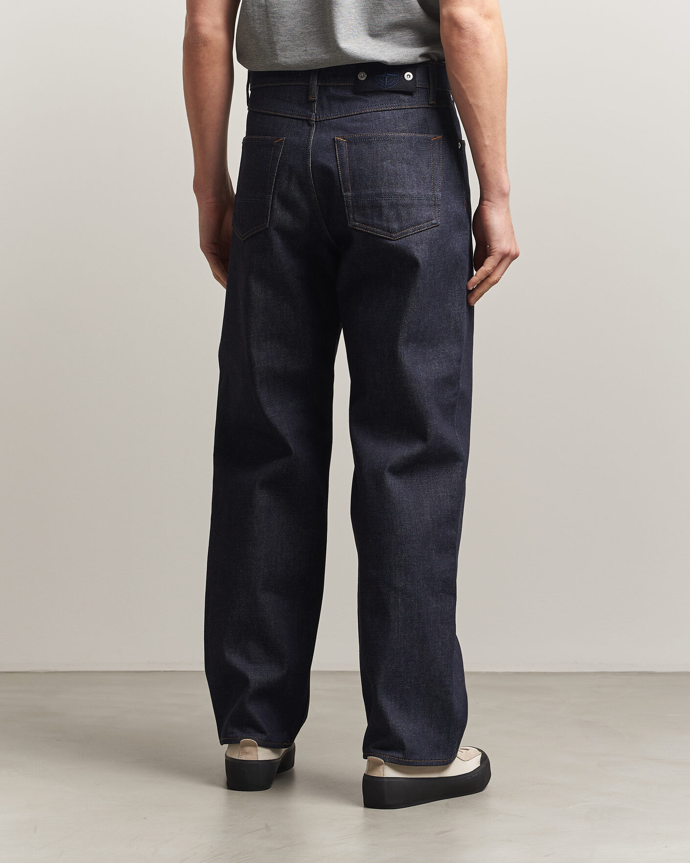 Homme | Chemises | Stone Island | Loose Fit Denim Jeans Blue Raw