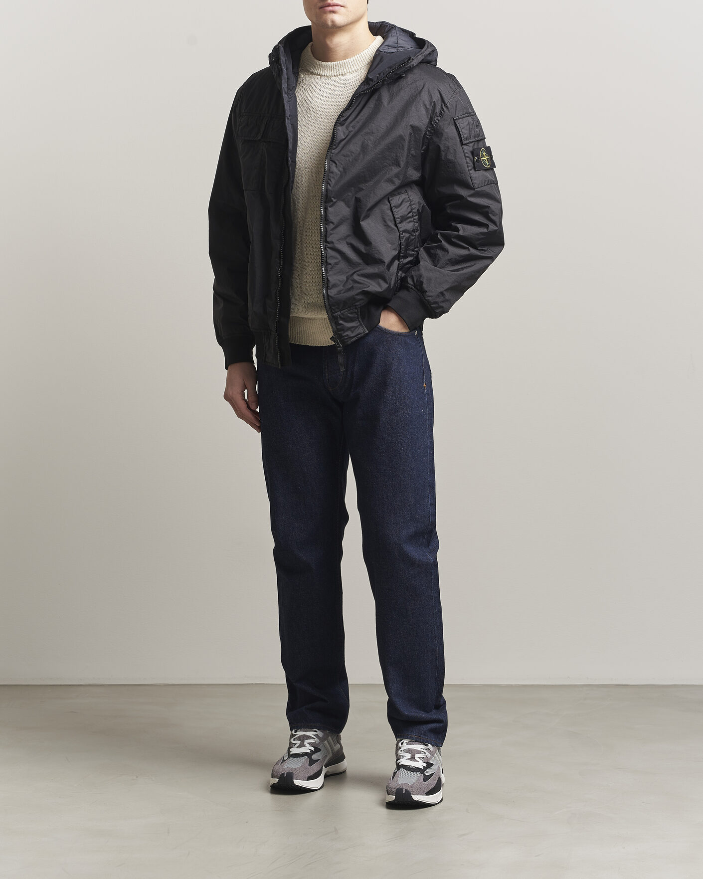 Heren | Jeans | Stone Island | Straight Fit Denim Jeans Blue Rinse