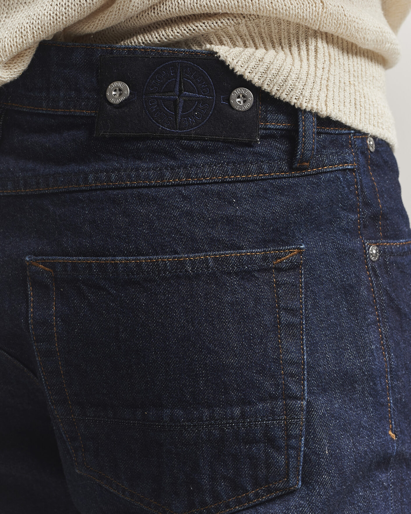 Heren | Jeans | Stone Island | Straight Fit Denim Jeans Blue Rinse