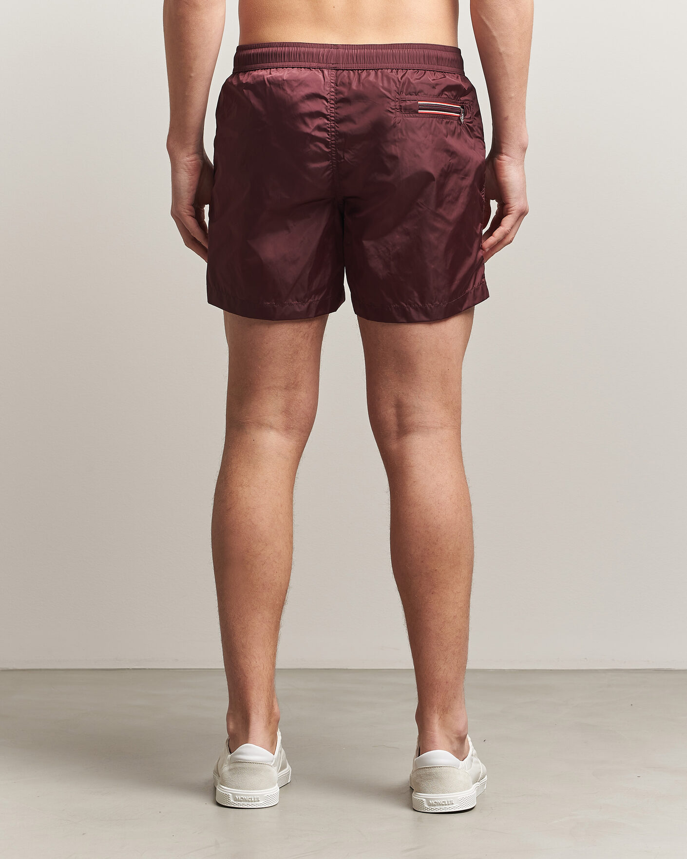 Homme | Maillots De Bain | Moncler | Nylon Swim Shorts Burgundy