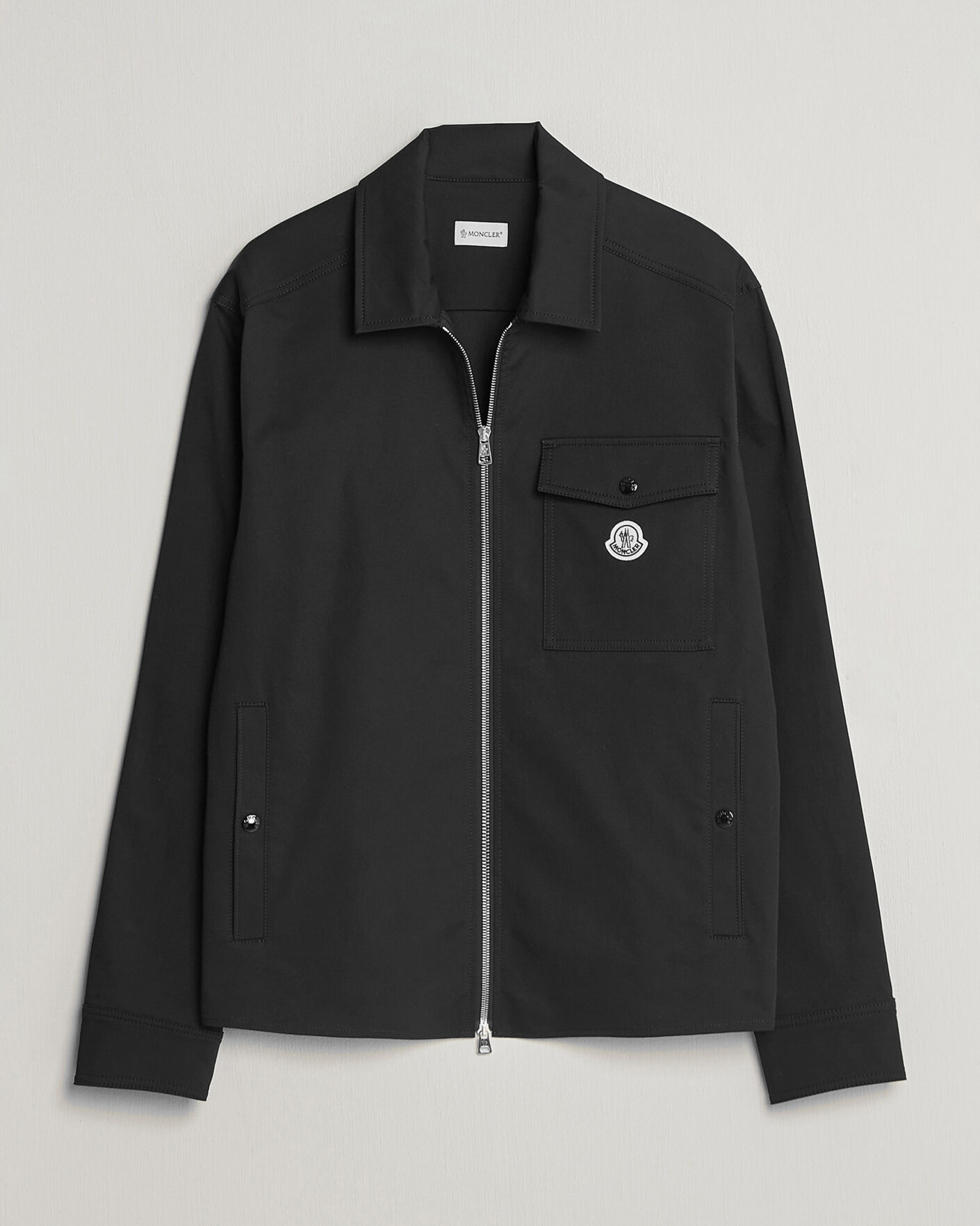 Heren | Overhemden | Moncler | Zip Overshirt Black