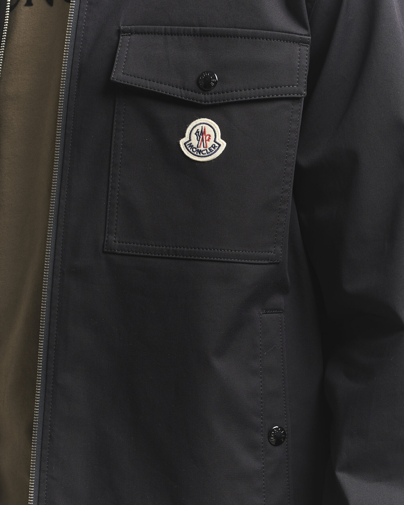 Homme | Chemises | Moncler | Zip Overshirt Black