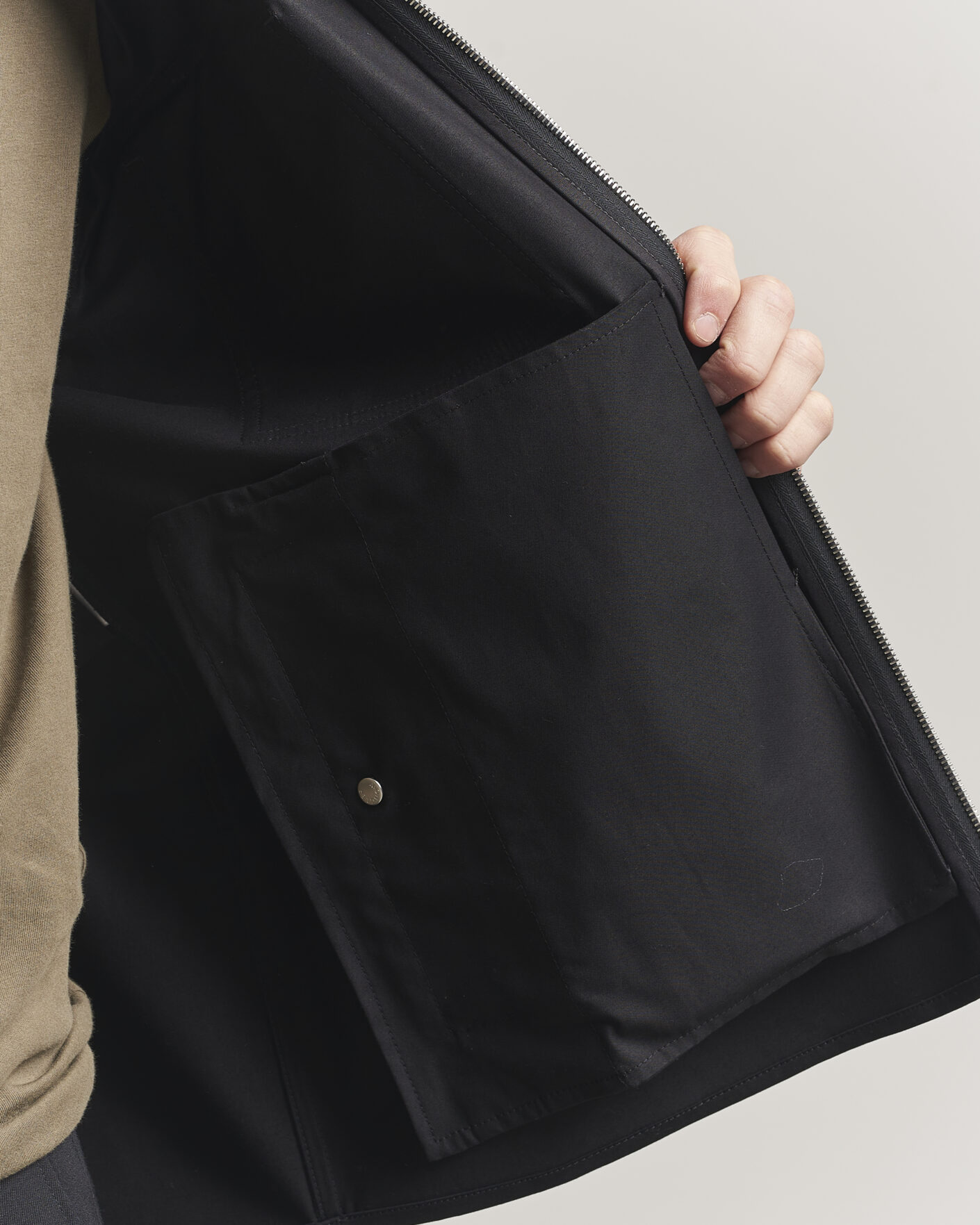 Heren | Overhemden | Moncler | Zip Overshirt Black