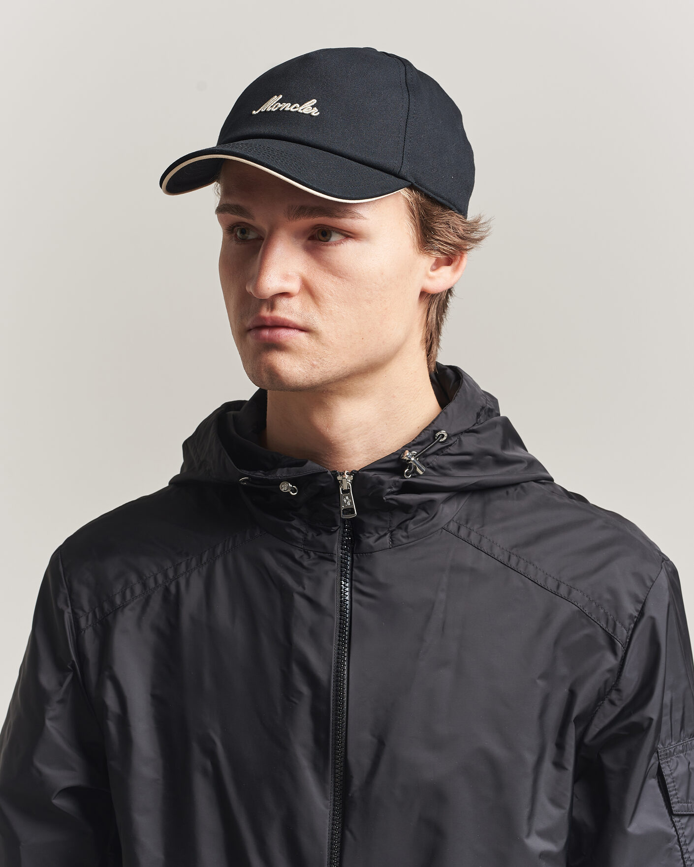 Homme | Bobs Et Casquettes | Moncler | Signature Baseball Cap Black