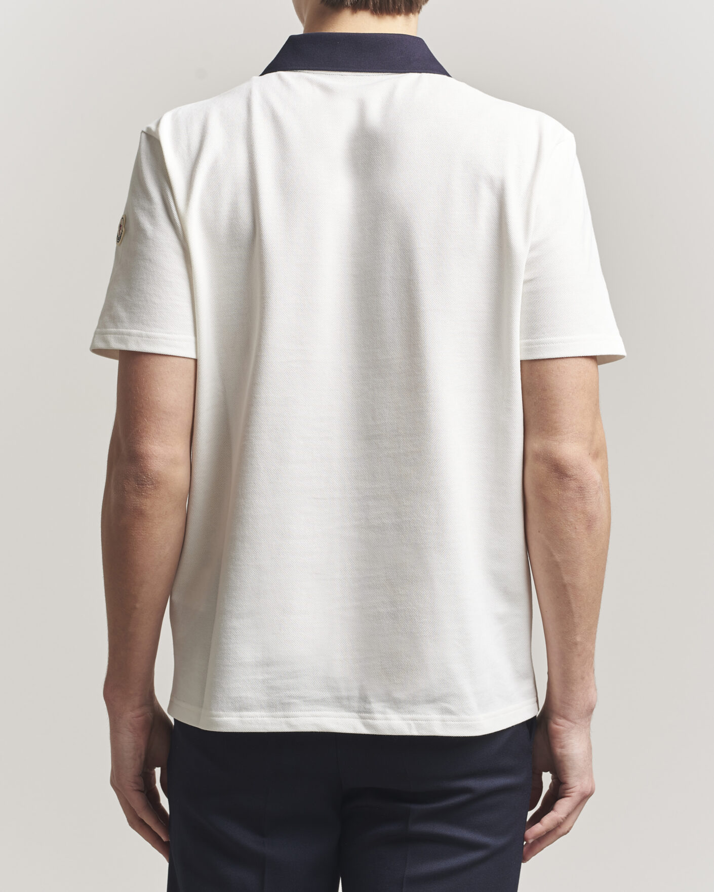 Homme | Polos | Moncler | Signature Logo Polo Off White