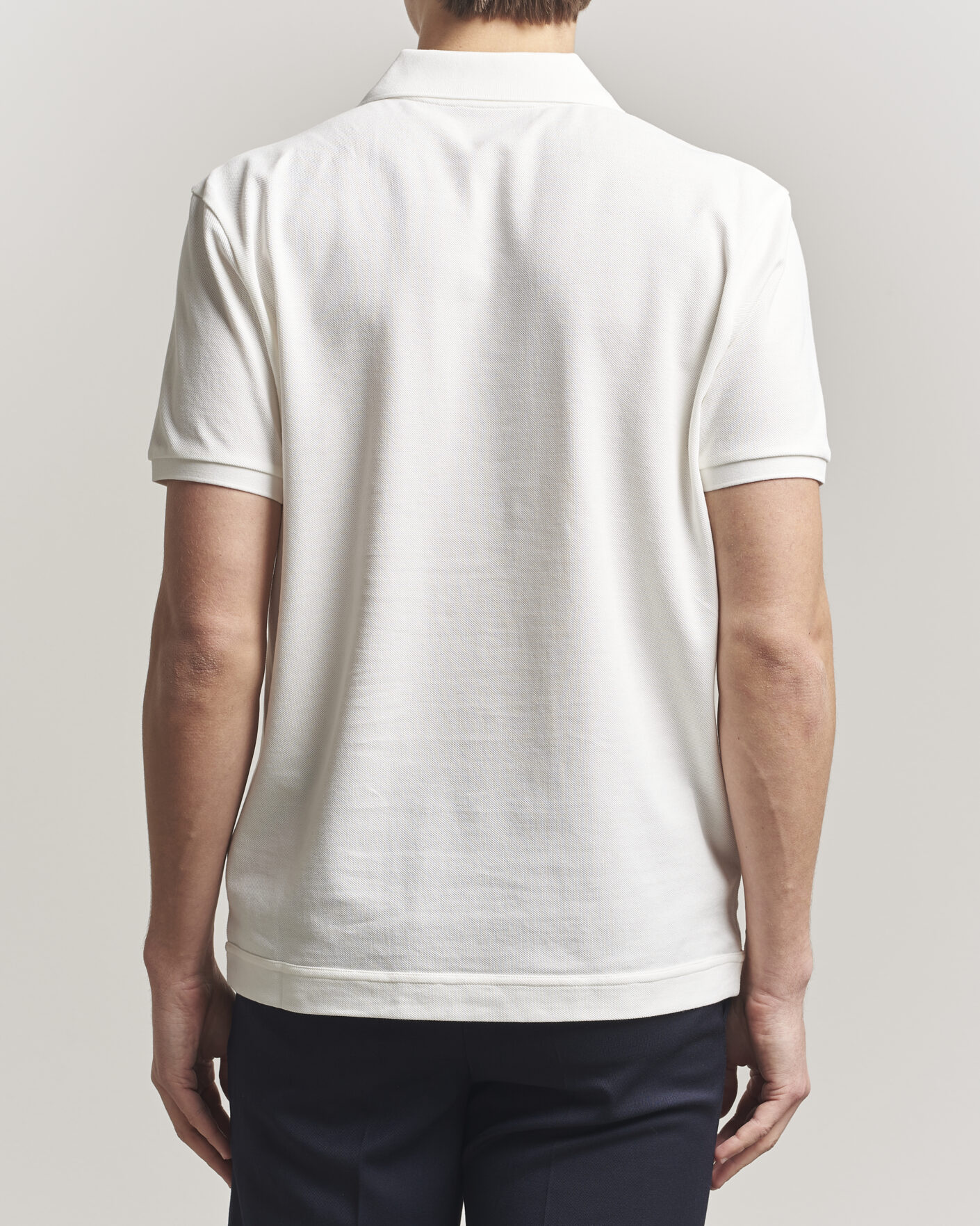 Homme | Polos | Moncler | Luxury Logo Polo Off White