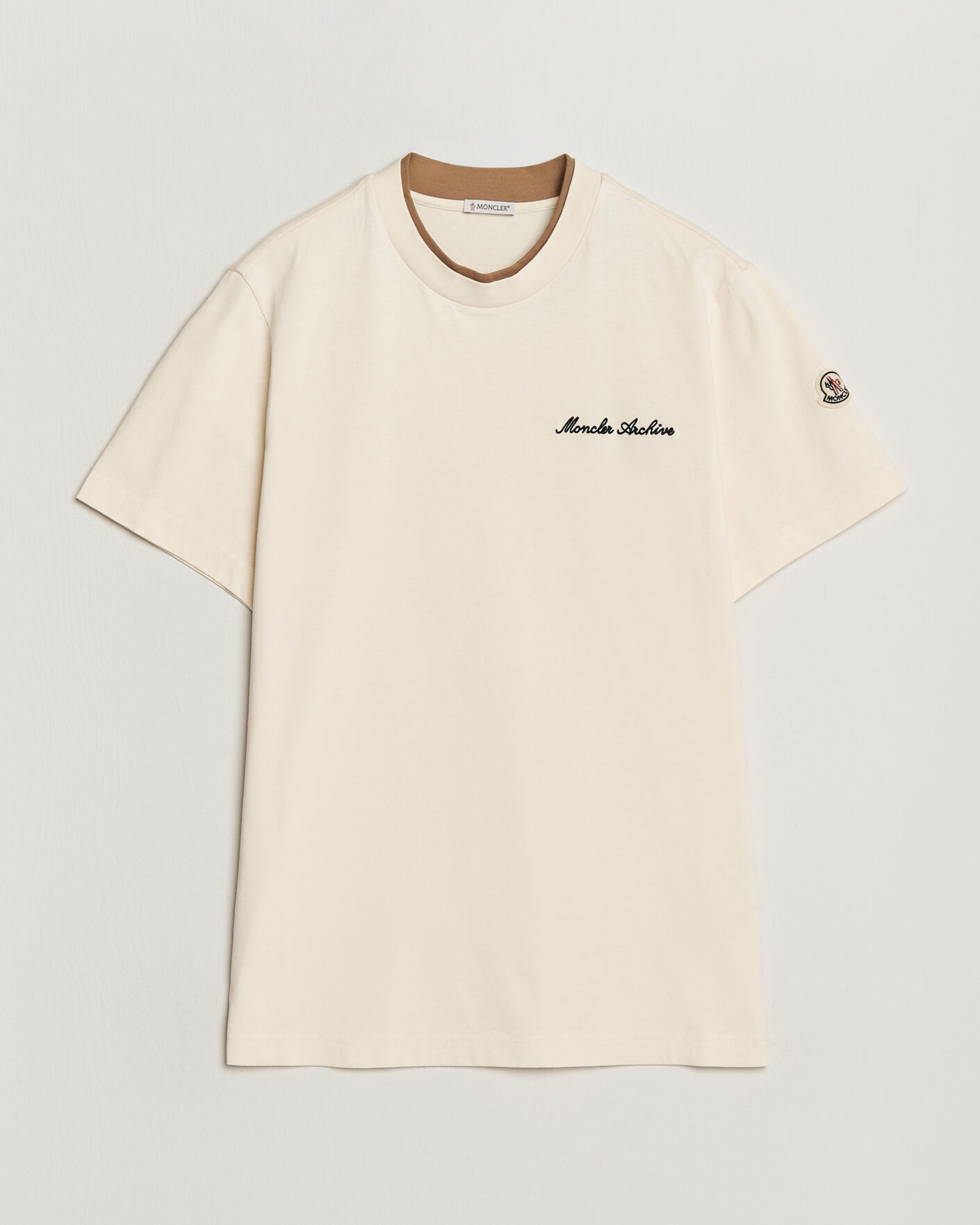 Homme | T-shirts | Moncler | Signature Logo T-Shirt Off White