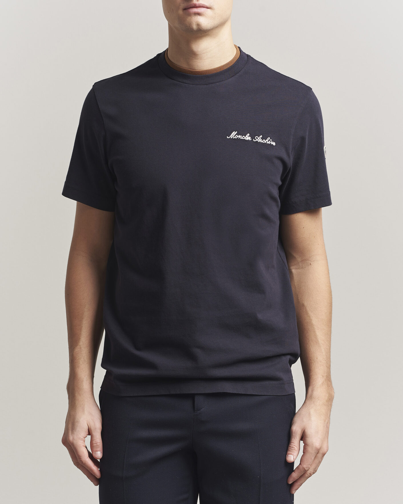 Homme | T-shirts | Moncler | Signature Logo T-Shirt Navy