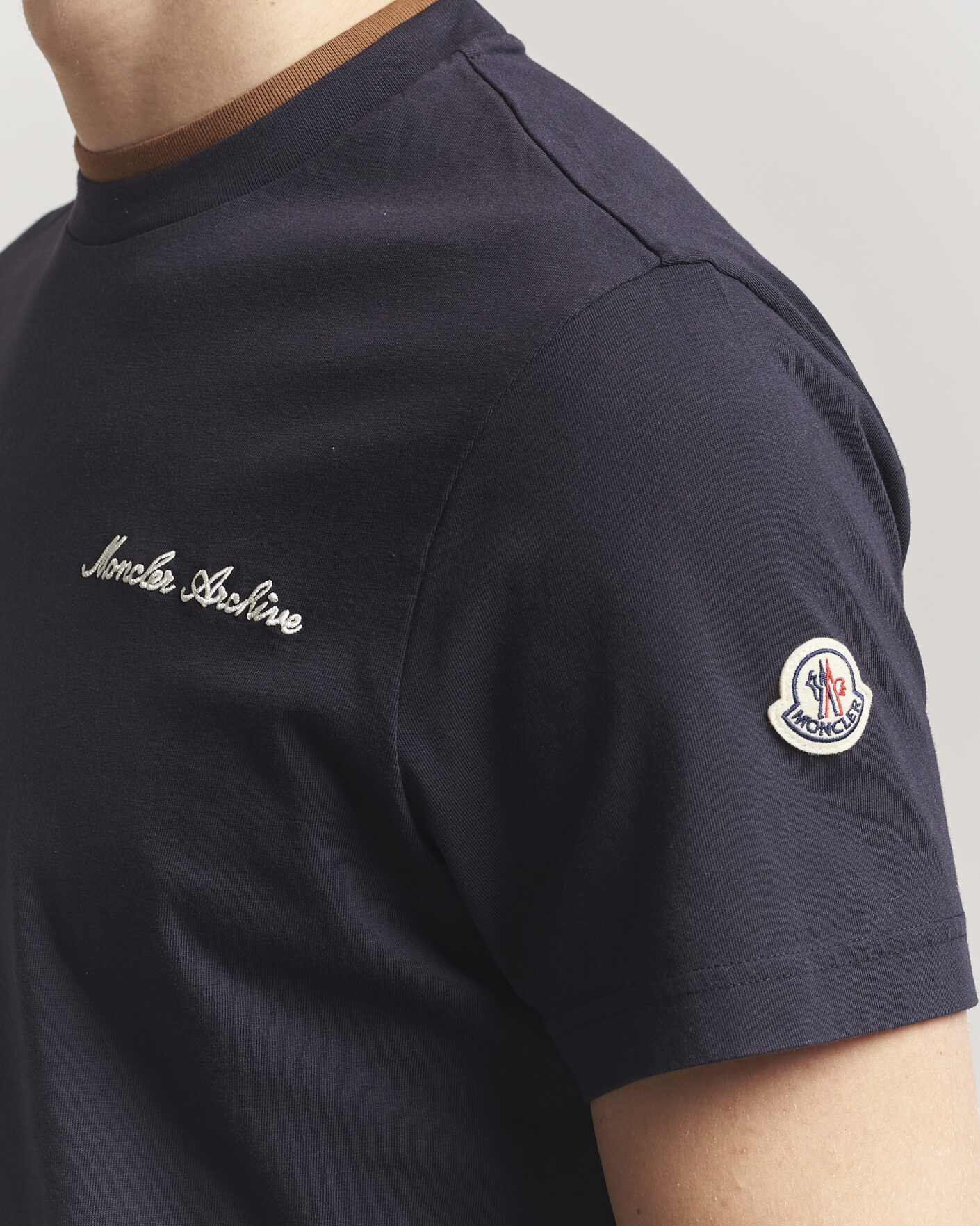 Homme | T-shirts | Moncler | Signature Logo T-Shirt Navy