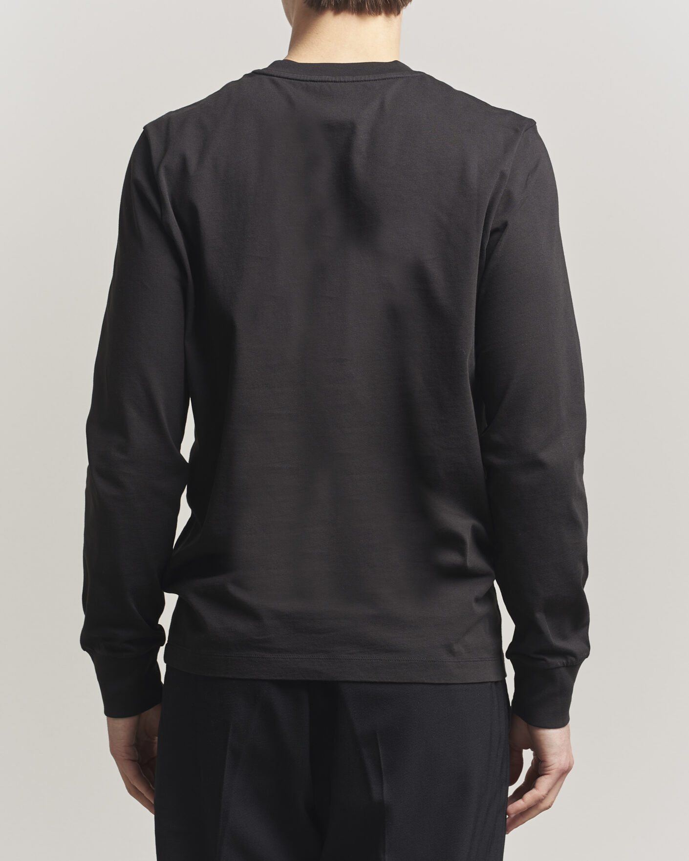 Homme | T-shirts | Moncler | Lettering Logo Long Sleeve T-Shirt Black