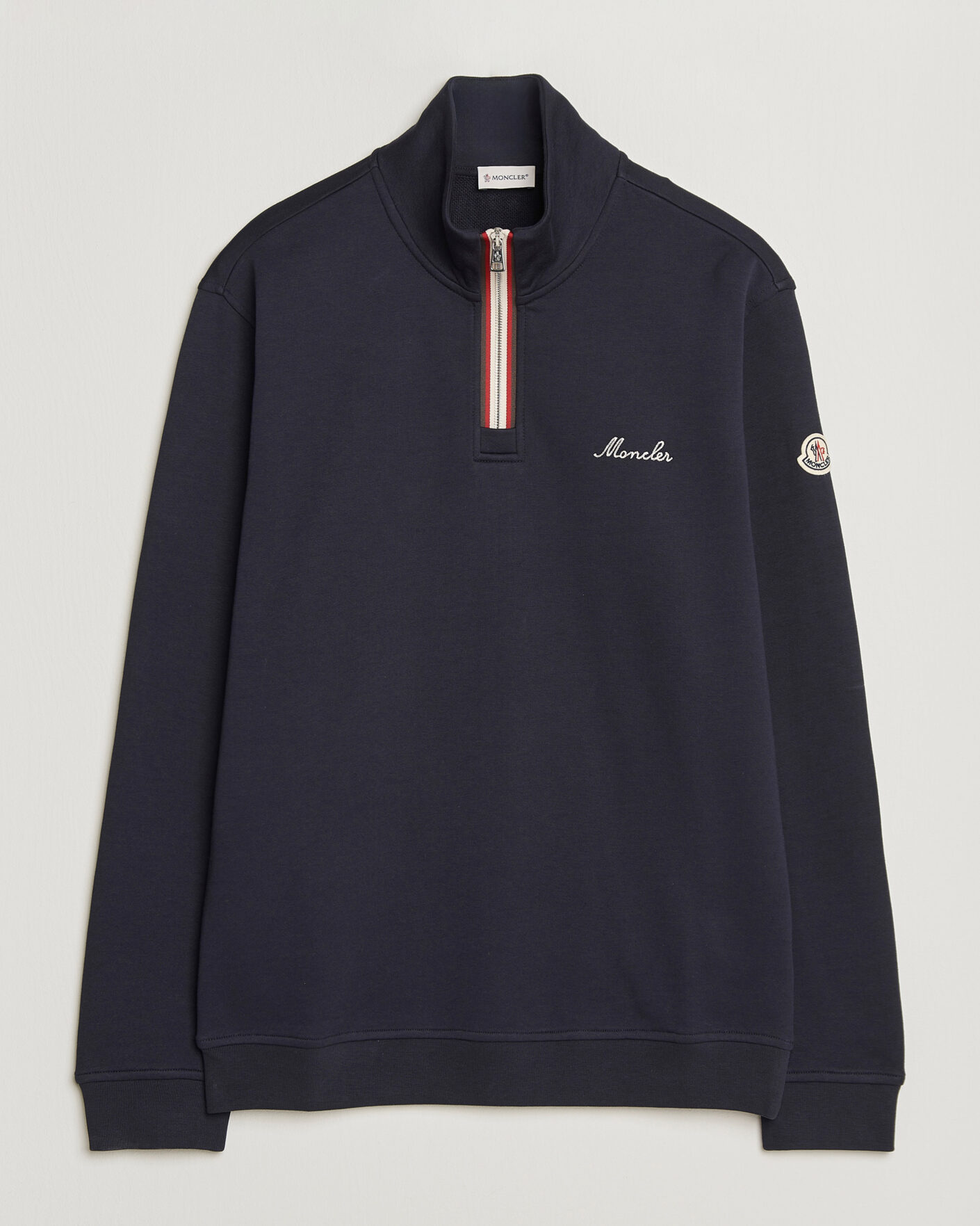 Heren | Truien | Moncler | Signature Logo Half Zip Navy