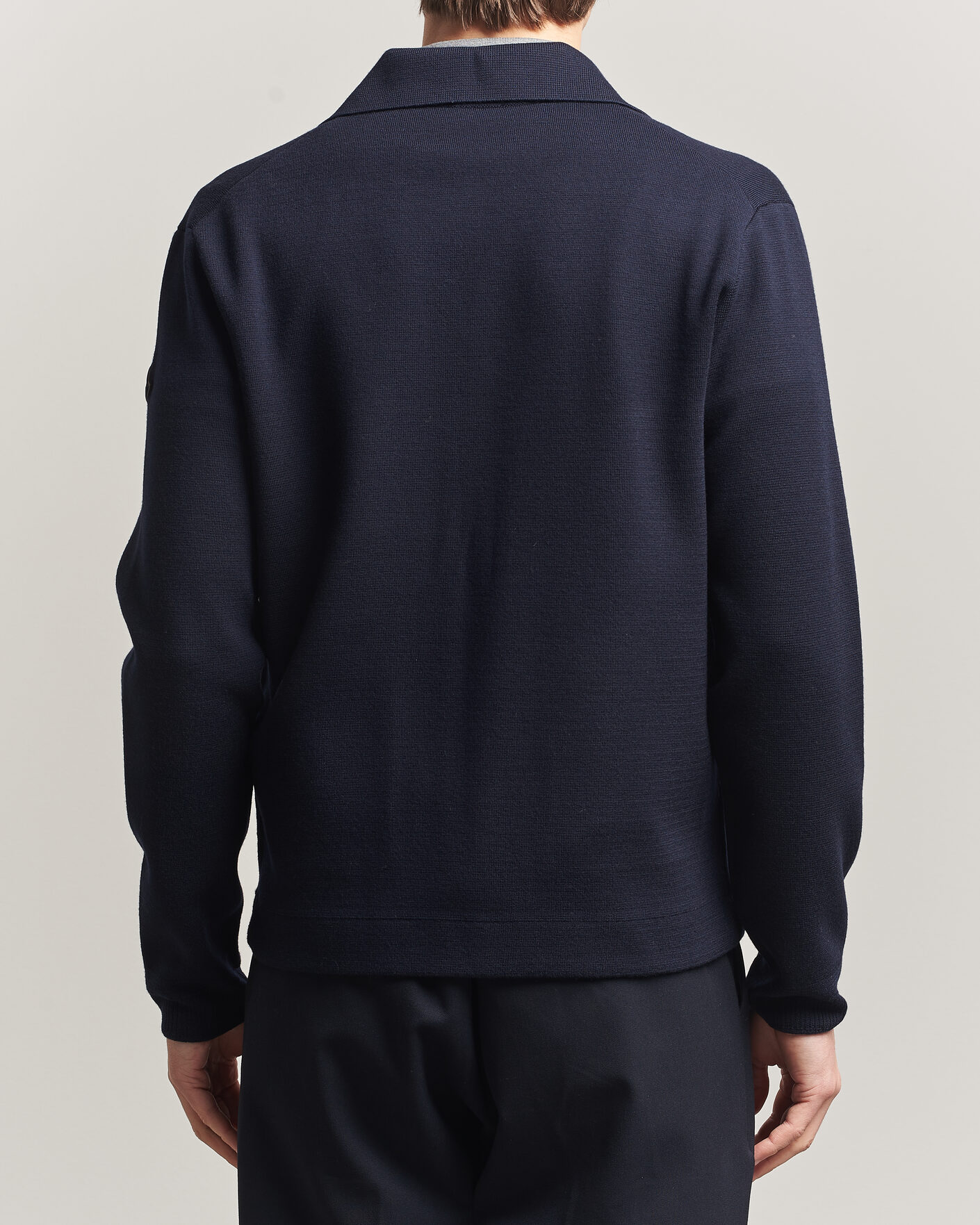 Homme | Pulls Et Tricots | Moncler | Zip Wool Cardigan Navy