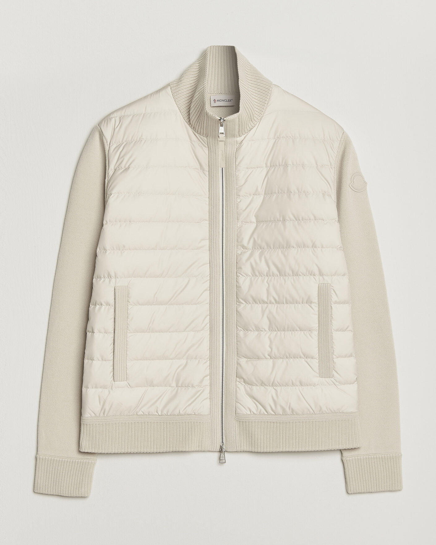 Heren | Jassen | Moncler | Luxury Hybrid Zip Cardigan Off White