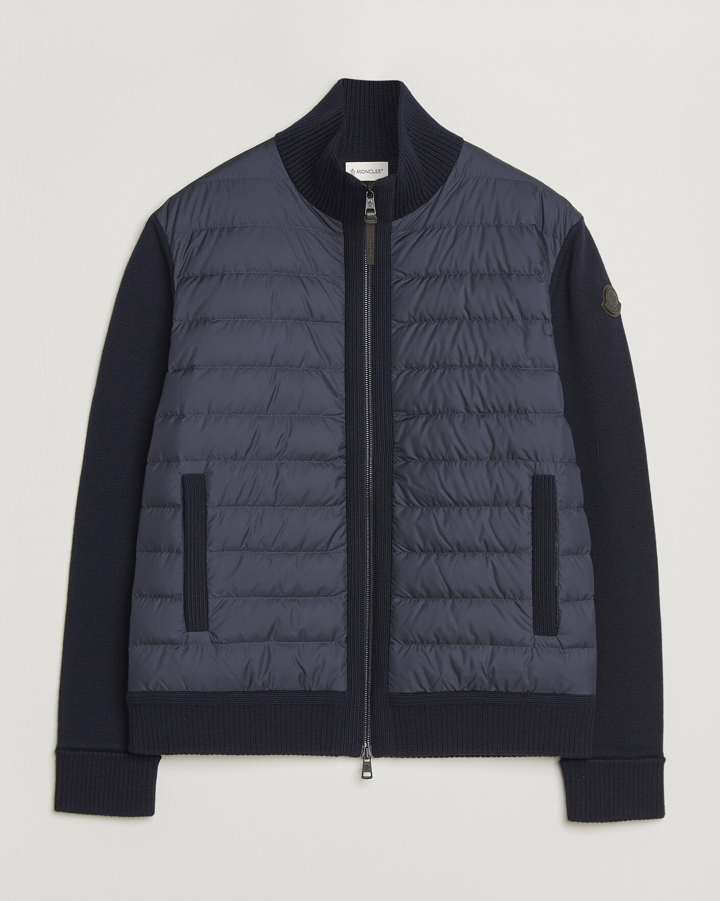 Heren | Jassen | Moncler | Luxury Hybrid Zip Cardigan Navy